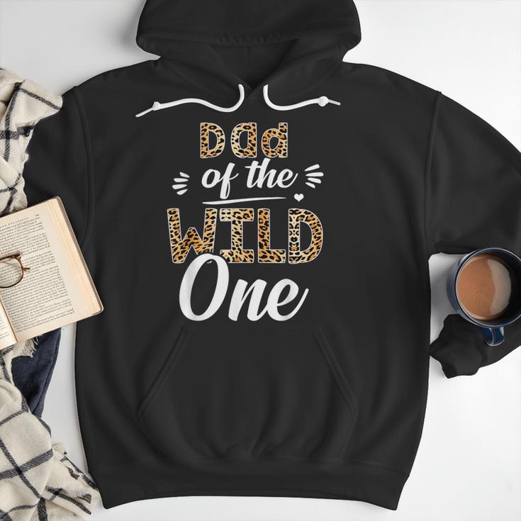 Dad Of The Wild One Zoo Themed 1st Birthday Party Men Hoodie