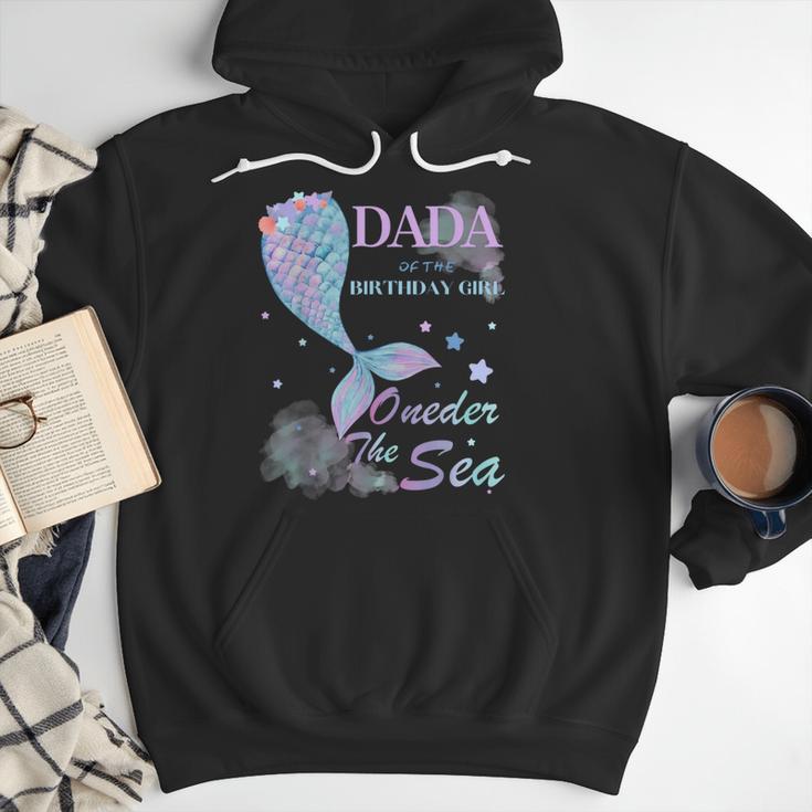 Dada Dad 1st Birthday Mermaid Oneder The Sea Family Matching Men Hoodie