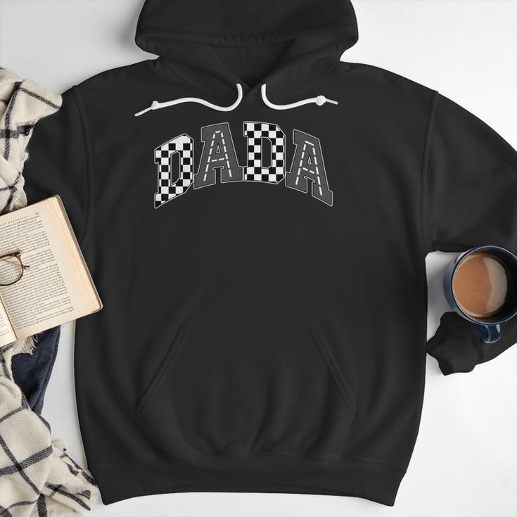 Dada Racing Race Car Checkered Family Birthday Matching Men Hoodie