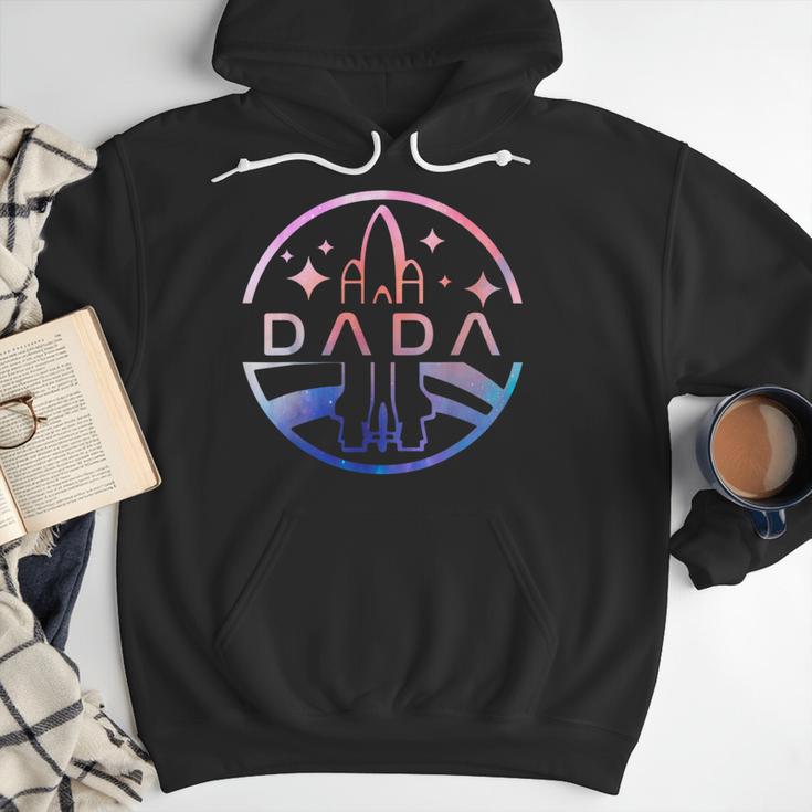 Dada Space Astronaut Rocket Birthday Party Men Hoodie