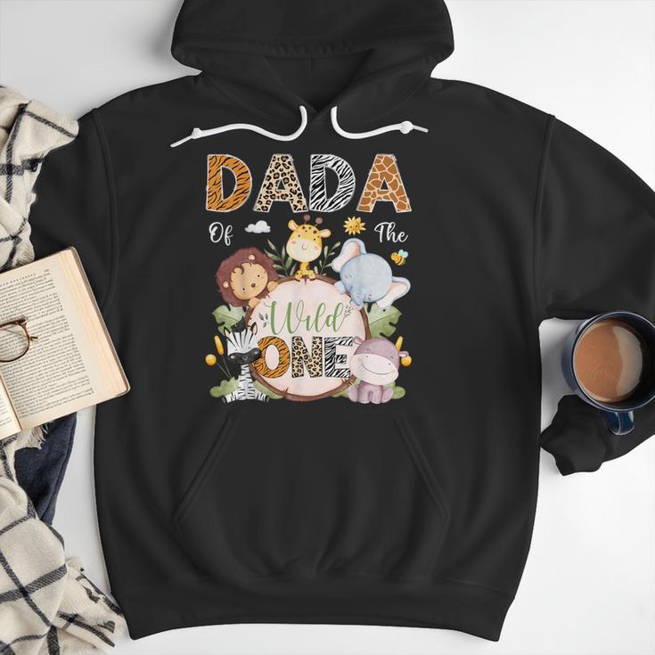 Dada Of The Wild One 1St Birthday Safari Jungle Animals Men Hoodie