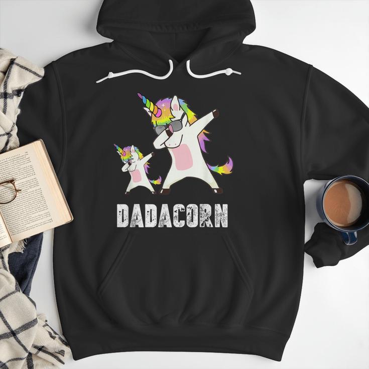Dadacorn Shirt Unicorn Dad And Baby Best Father Men Hoodie