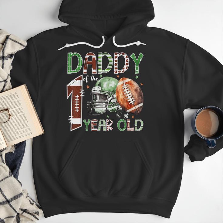 Daddy Of The 1 Year Old Football Lover 1st Birthday Boy Men Hoodie