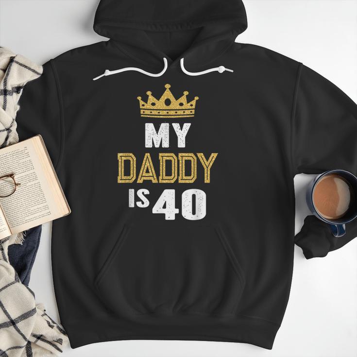 My Daddy Is 40 Years Old 40th Dad's Birthday For Him Men Hoodie
