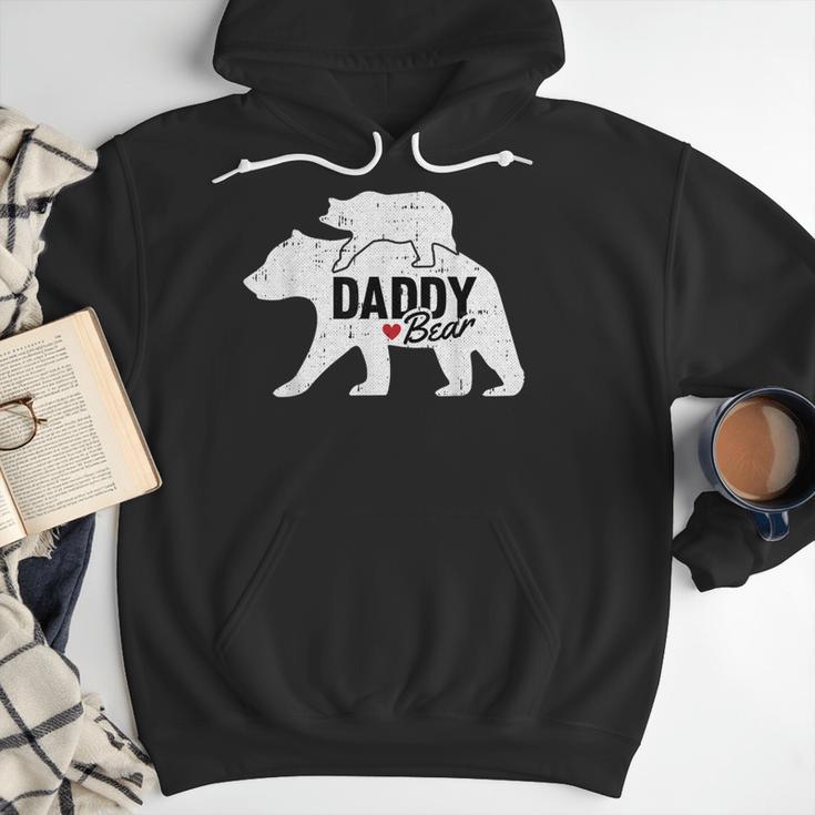 Daddy Bear Fathers Day Cute Baby Cub Papa Dad-a Pops Small Men Hoodie