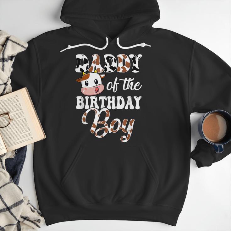 Daddy Of The Birthday Boy Cow Farm 1St Birthday Boy Men Hoodie