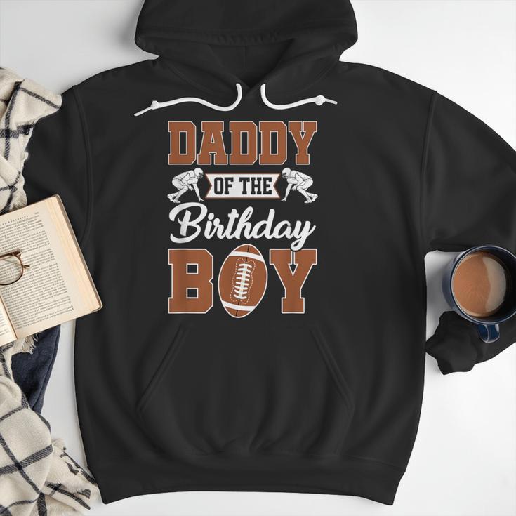 Daddy Of The Birthday Boy Football Party Family Matching Men Hoodie