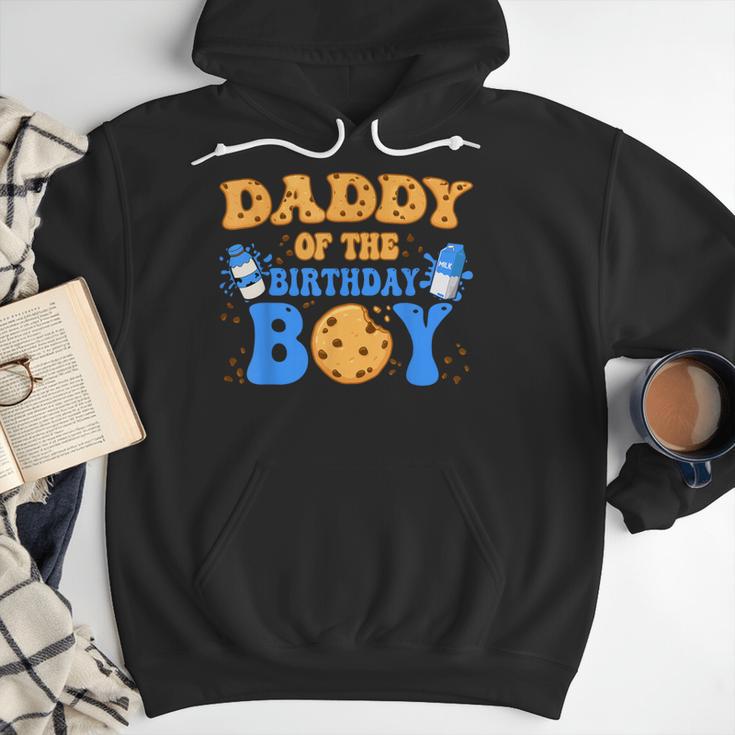 Daddy Of The Birthday Boy Milk And Cookies Lover Men Hoodie