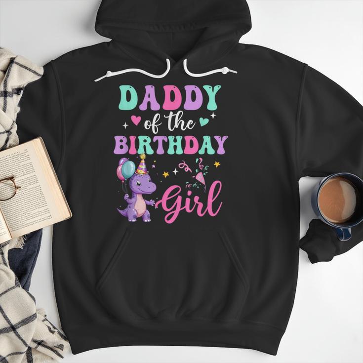 Daddy Of The Birthday For Girl Dinosaur T-Rex Party Family Men Hoodie