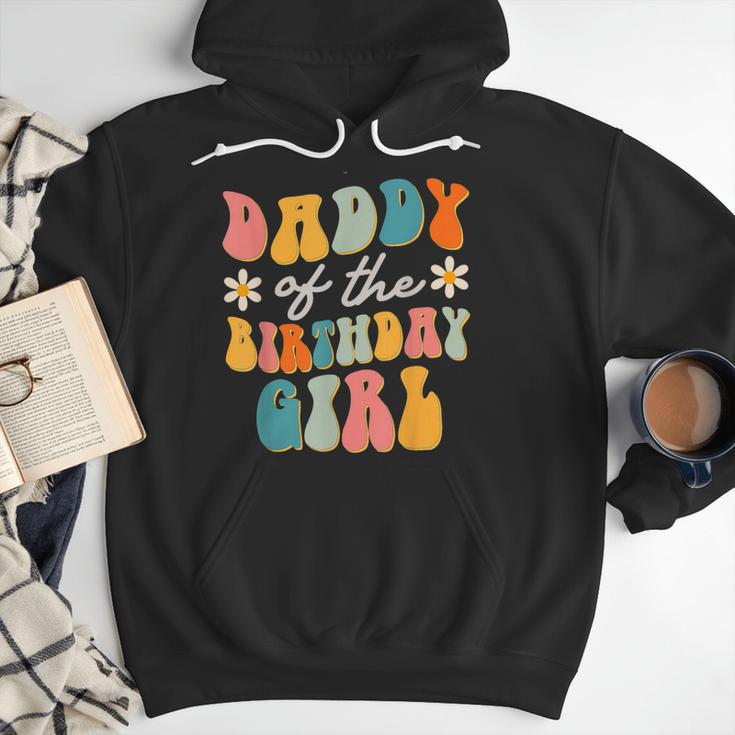 Daddy Of The Birthday Girl Groovy Themed Father Dad Men Hoodie