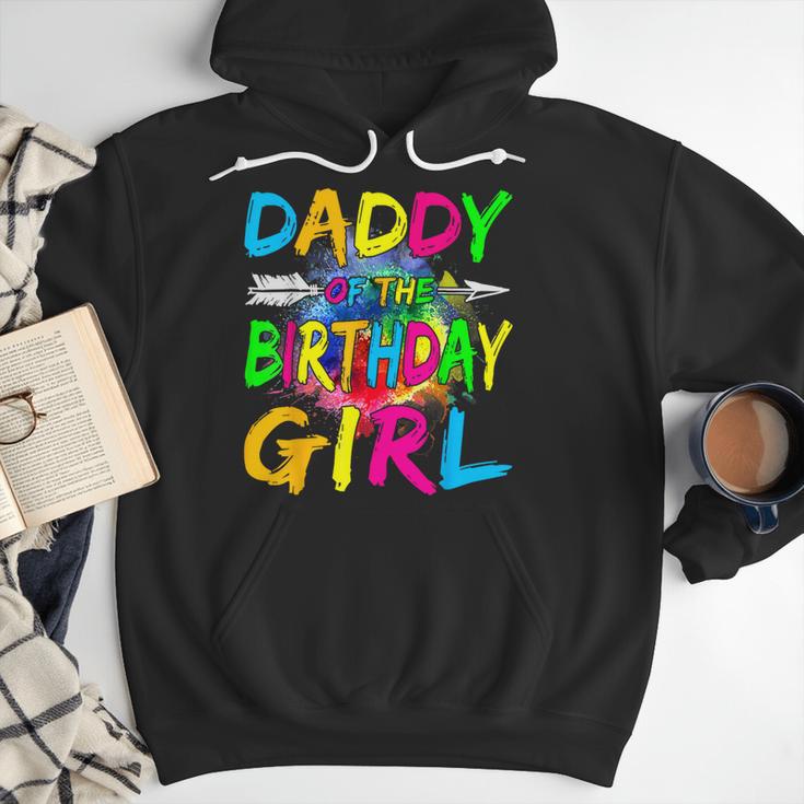 Daddy Of The Birthday Girl Retro 80's Party Men Hoodie