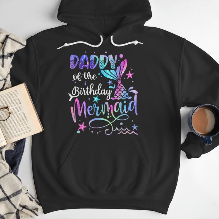 Daddy Of The Birthday Mermaid Matching Family Party Father's Men Hoodie