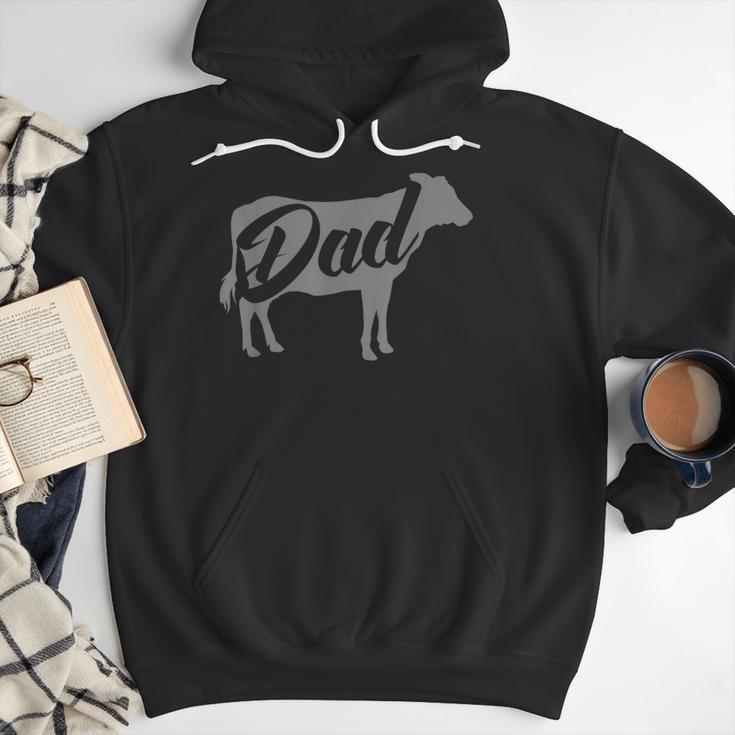 Daddy Cow For Dad's Who Lover Cows Men Hoodie