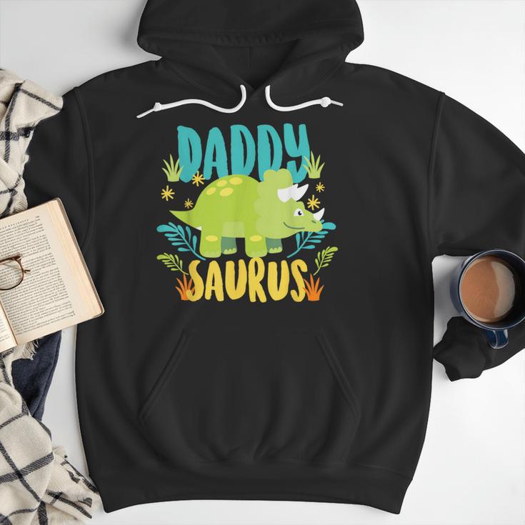 Daddy Dad Saurus Rex Dinosaur Dino For Father Men Hoodie