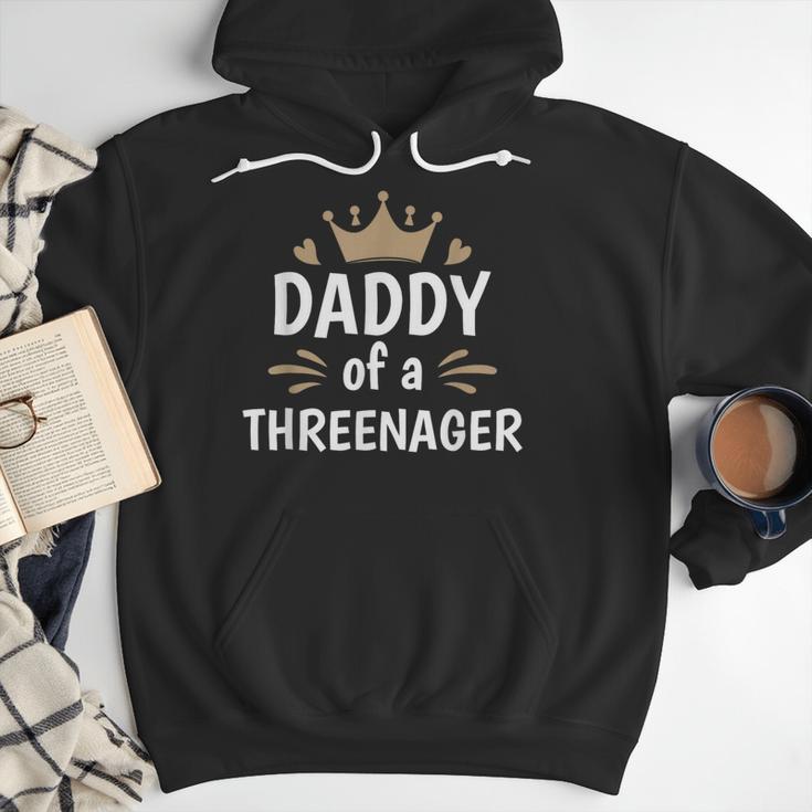 Daddy Dad Of A Threenager 3rd Birthday Men Hoodie