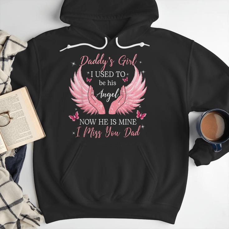 Daddy Girl I Used To Be His Angel Now He Is Mine Men Hoodie