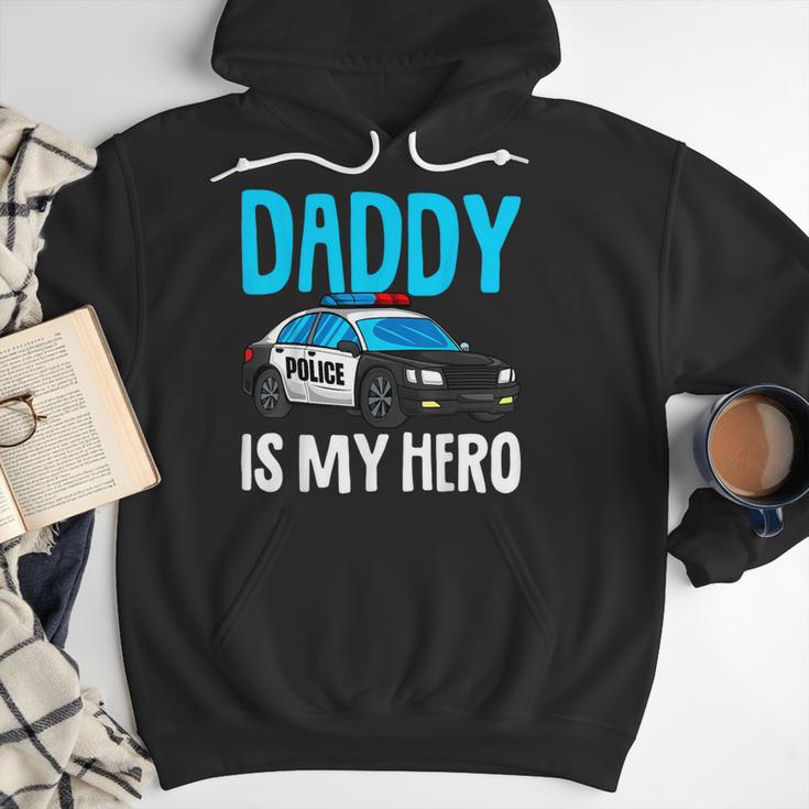 Daddy Is My Hero Police Toddler Police Officer Cop Boys Kids Men Hoodie