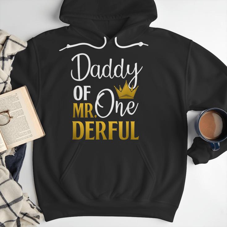 Daddy Of Mr Onederful 1st Birthday Father's Day First Daddy Men Hoodie
