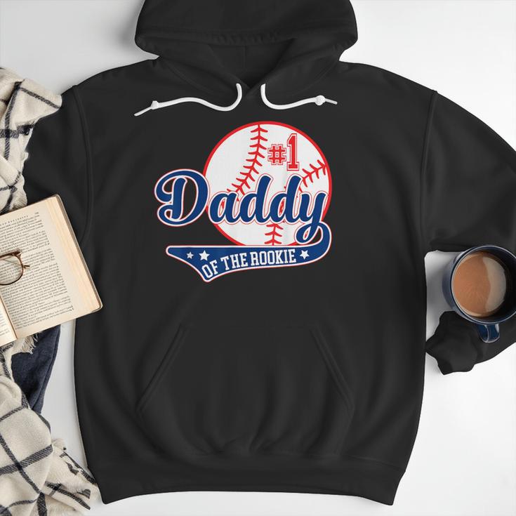 Daddy Of Rookie 1st Birthday Baseball Theme Matching Party Men Hoodie Daddy Of Rookie 1st Birthday Baseball Theme Matching Party Men Hoodie