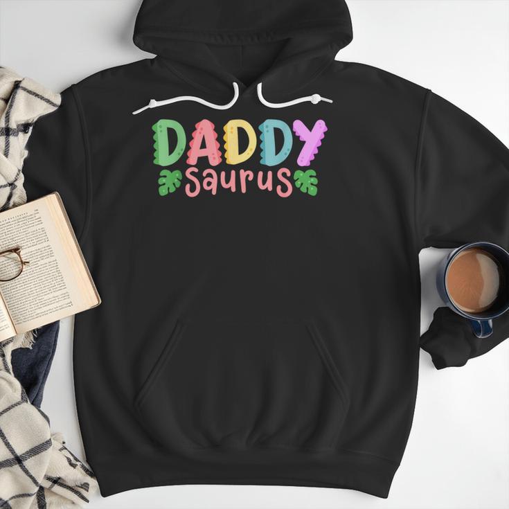 Daddy Saurus Kids Dinosaur Birthday Party Family Matching Men Hoodie