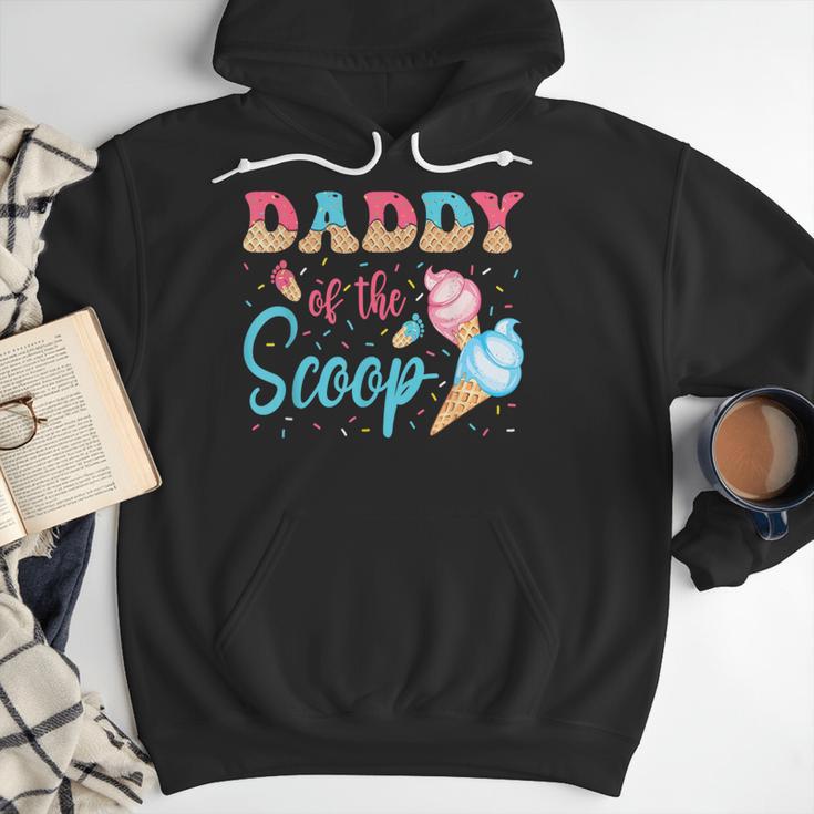 Daddy Of The Scoop Ice Cream Gender Reveal Baby Shower Men Hoodie