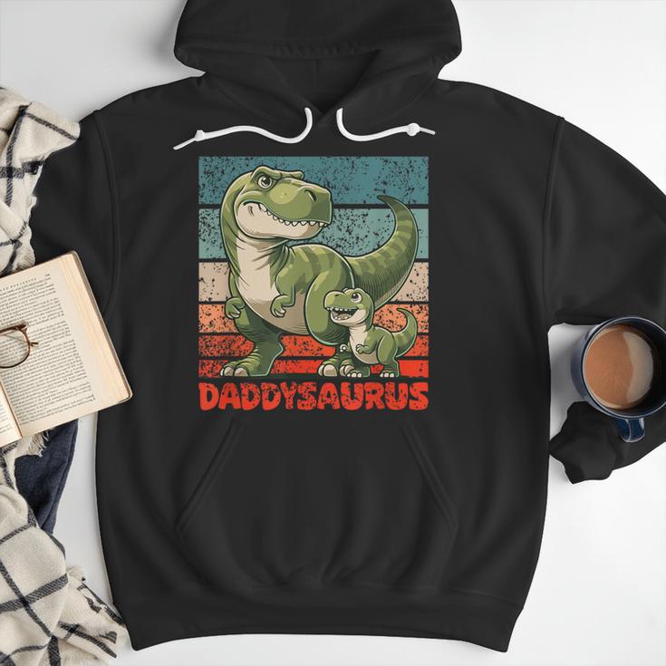 Daddysaurus Father's Day Best Dad T-Rex Papa Men Hoodie