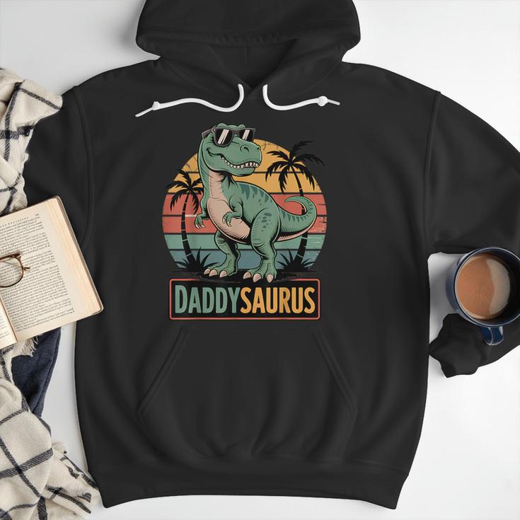DaddysaurusRex Dinosaur Daddy Saurus Family Matching Dad Men Hoodie