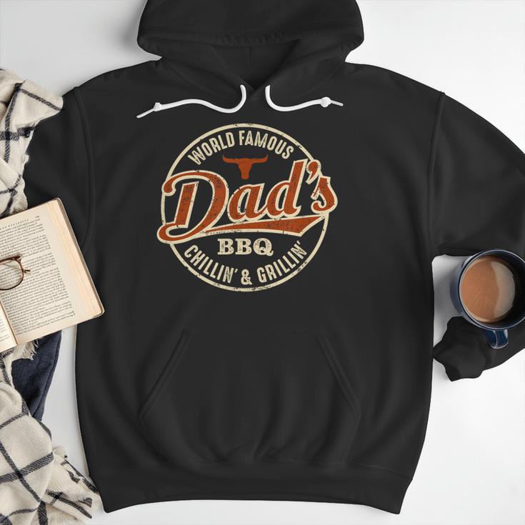 Dad's BBQ Chilling And Grilling Vintage Men Hoodie