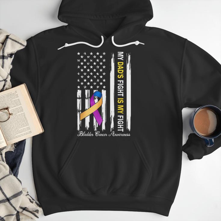 My Dad's Fight Is My Fight Bladder Cancer Awareness Men Hoodie My Dad's Fight Is My Fight Bladder Cancer Awareness Men Hoodie