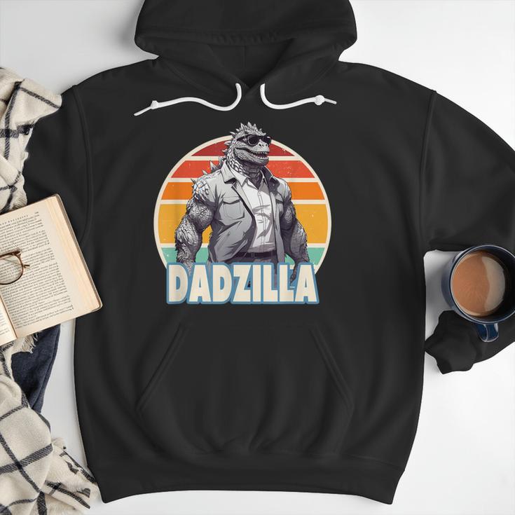 Dadzilla The Rad Dad Kaiju Vibes Men Hoodie