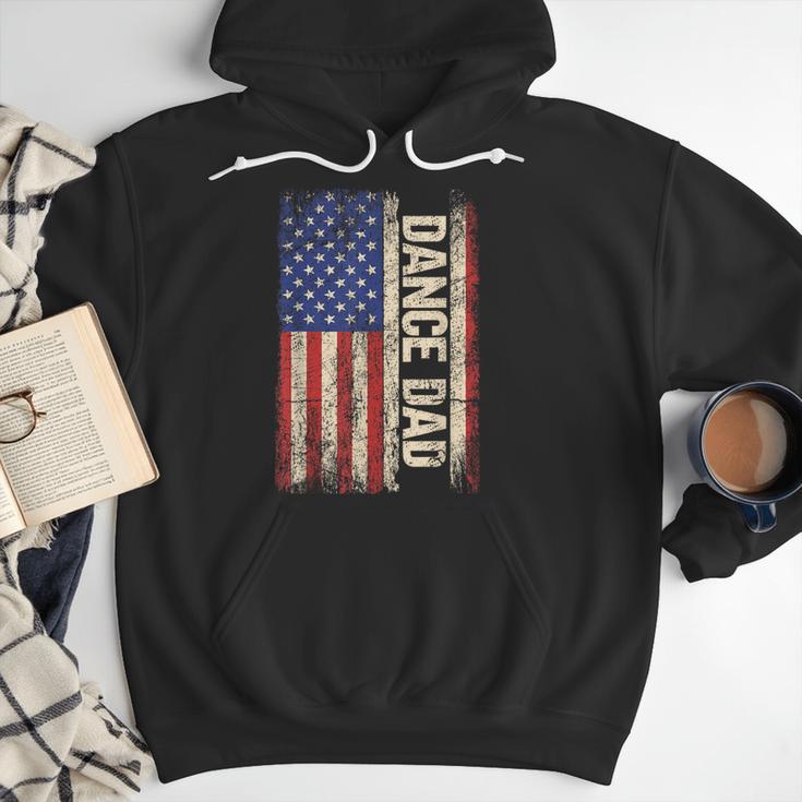 Dance Dad US American Flag Shirt Dancer Dancing Father Men Men Hoodie