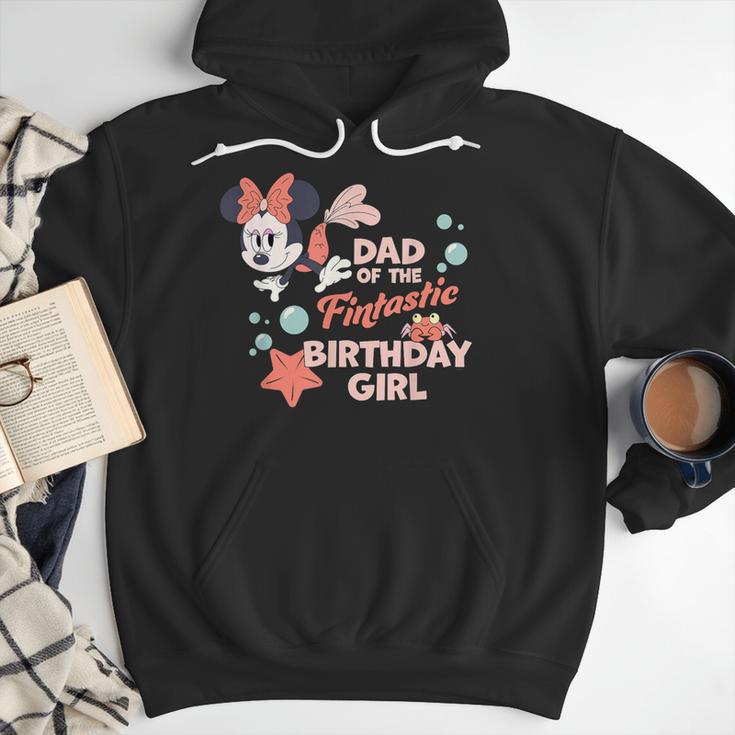 Disney Minnie Mouse Mermaid Dad Of The Birthday Girl Men Hoodie