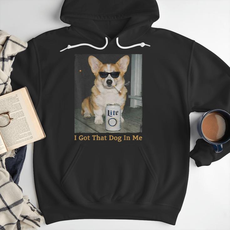 I Got That Dog In Me Corgi Dog Meme For Corgi Mom Dad Men Hoodie