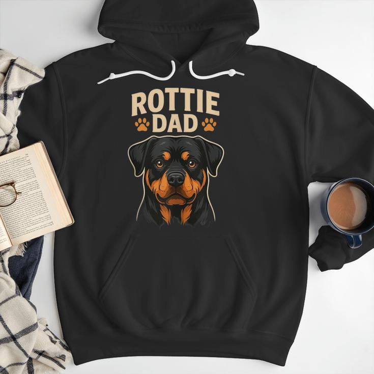 Dog Owner Dad Rottweiler Rottie Dad Men Hoodie