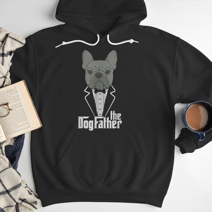 The Dogfather French Bulldog Dad Frenchie Papa T-Shirt Small Men Hoodie