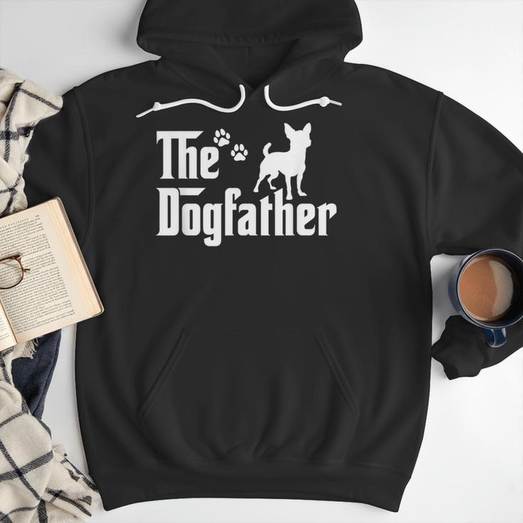 The Dogfather Tee Dad Dog Lover Chihuahua Men Hoodie