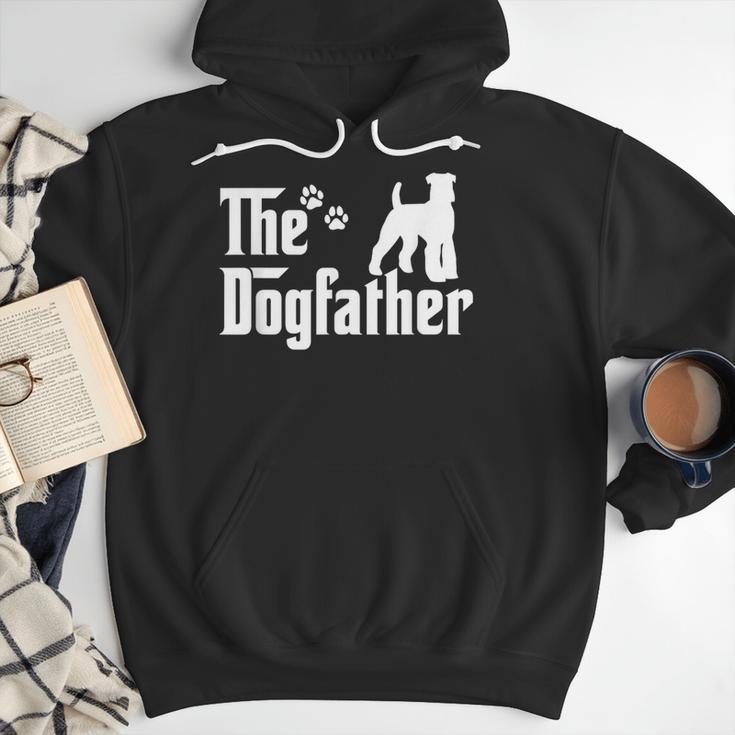 The Dogfather Tee Fathers Day Dad Dog Lover Schnauzer For Men Women Girls Kids Men Hoodie