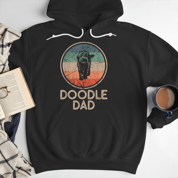 Doodle Dog Vintage Doodle Dad Small Men Hoodie