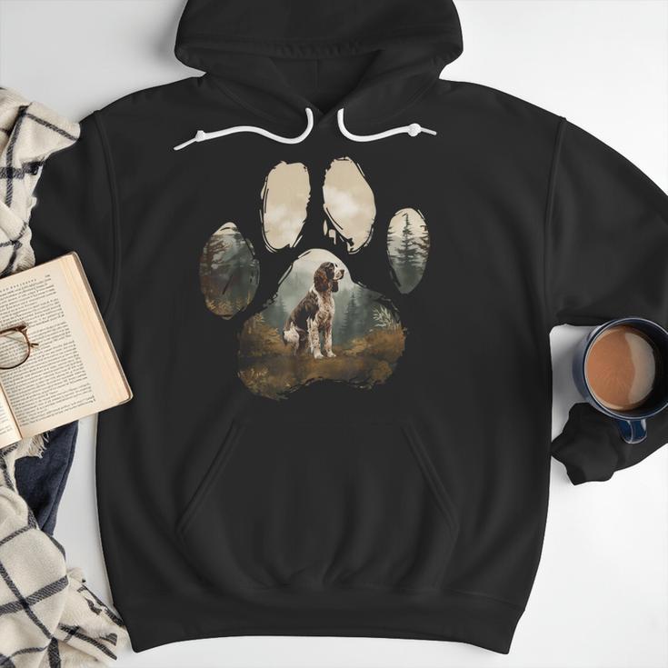 English Springer Spaniel Mountain Paw Dog Mom Dad Men Hoodie