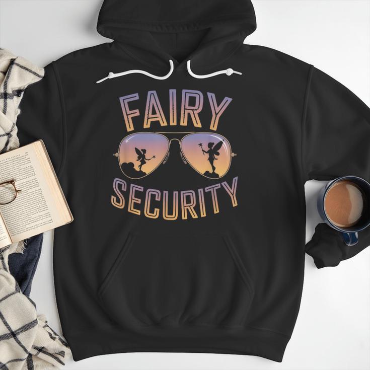Fairy Security Birthday Family Halloween Costume Dad Mom Men Hoodie