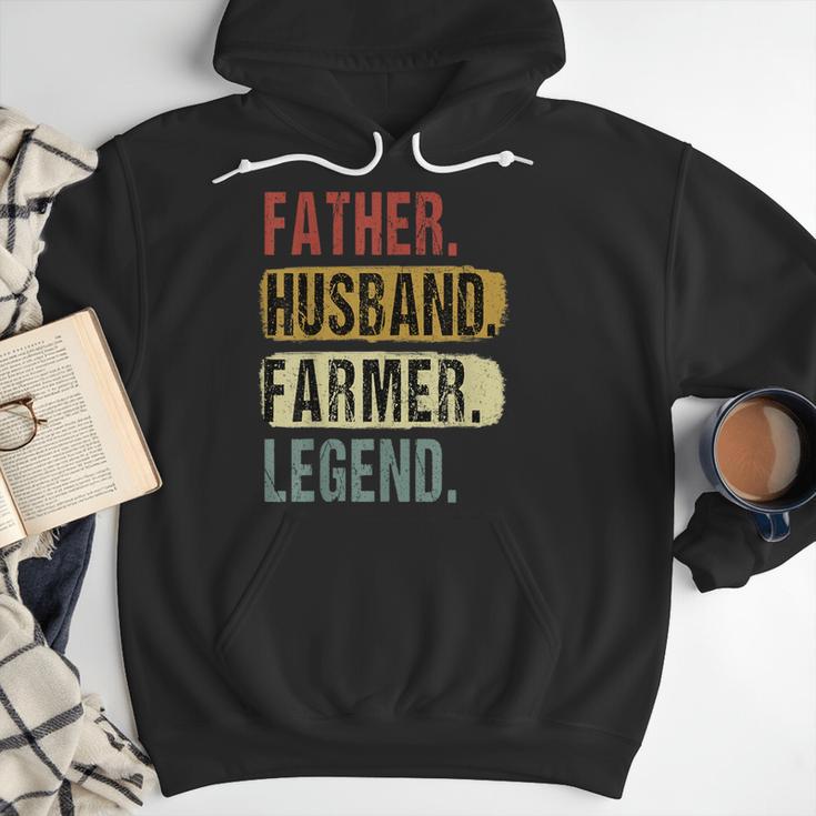Father Husband Farmer Legend Vintage Dad Father's Day Men Hoodie Father Husband Farmer Legend Vintage Dad Father's Day Men Hoodie