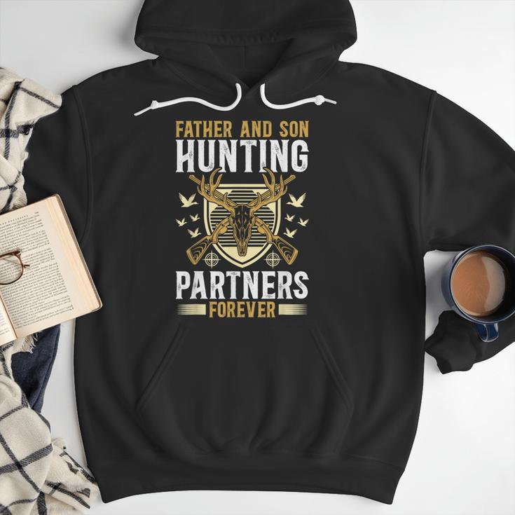 Father And Son Hunting Partners Dad And Son Hunting Buddies Men Hoodie