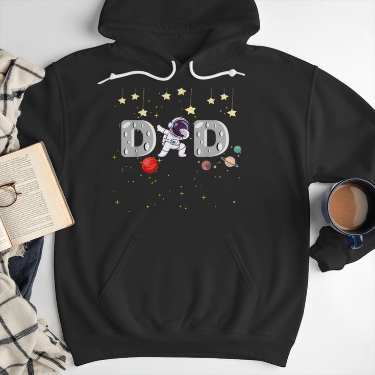 Father's Day Dad Astronaut Space Birthday Planets Daddy Men Hoodie