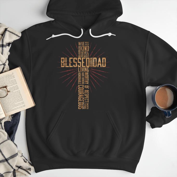 Father's Day Dad Husband Blessed Dad Christian Men Hoodie