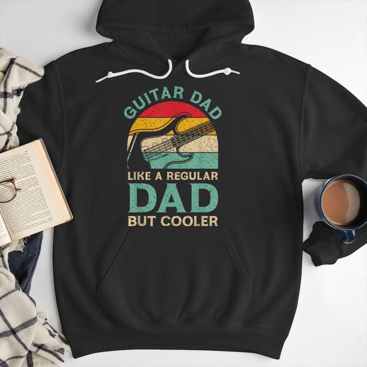 Fathers Day Guitar Dad For Guitarist Music Lover Dad Men Hoodie