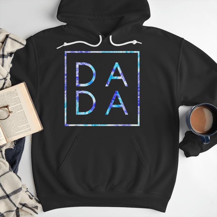 Father's Day For New Dad Dada Him Papa Tie Dye Dada Small Men Hoodie