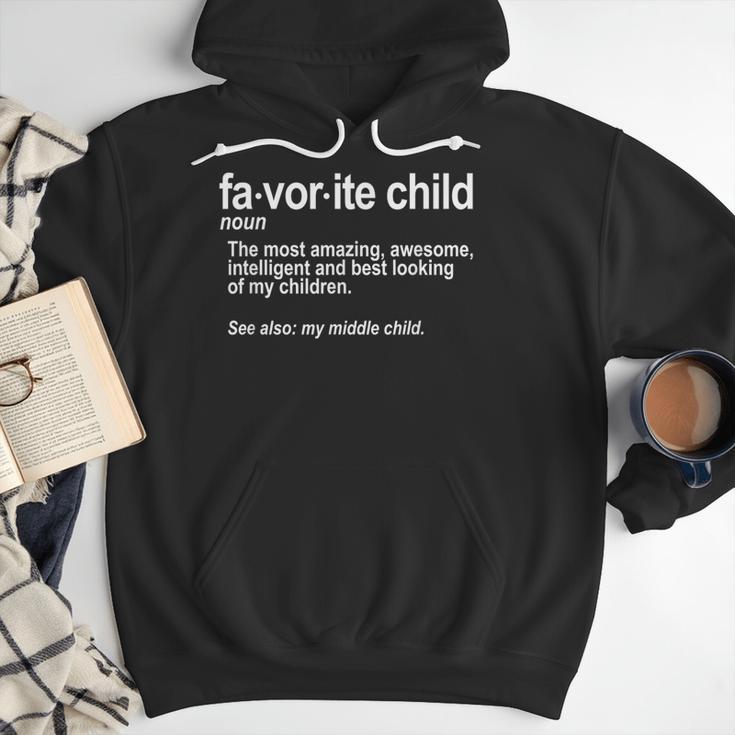 Favorite Child Definition Mom And Dad Middle Child Men Hoodie