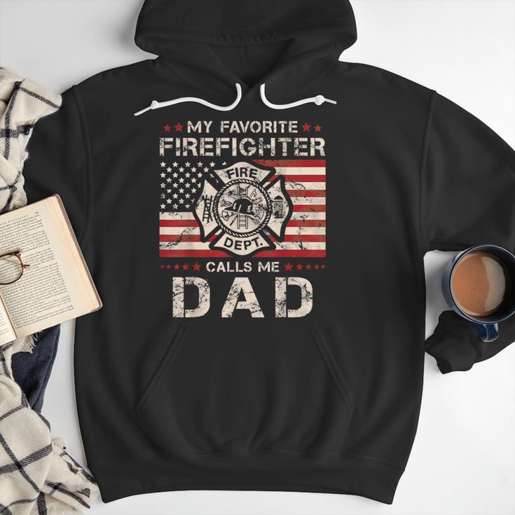 My Favorite Firefighter Calls Me Dad Fireman Father Saying Men Hoodie My Favorite Firefighter Calls Me Dad Fireman Father Saying Men Hoodie