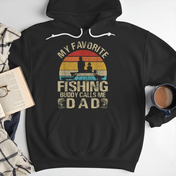 My Favorite Fishing Buddy Calls Me Dad Men Hoodie