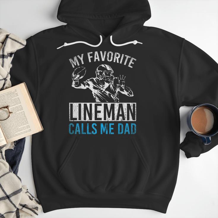 My Favorite Lineman Calls Me Dad American Football Lineman Men Hoodie My Favorite Lineman Calls Me Dad American Football Lineman Men Hoodie